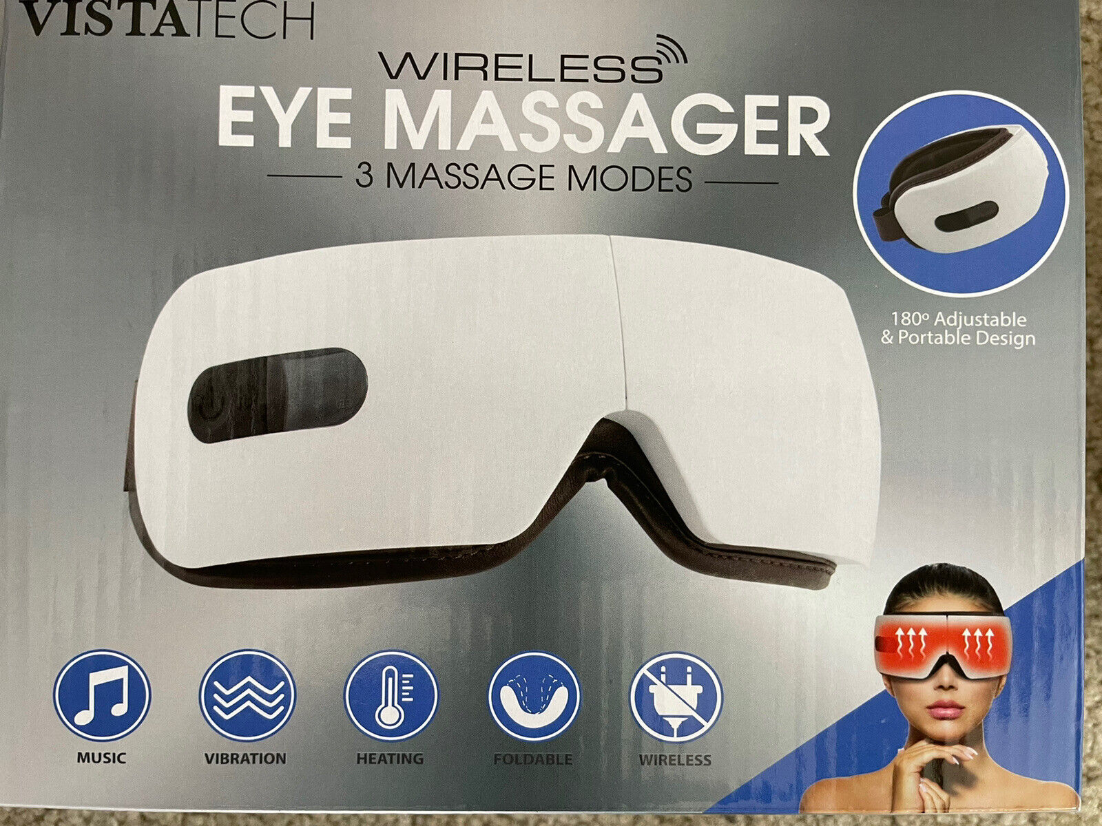 Heated Eye Massager with Integrated Sound Therapy Heated Eye Massager with Integrated Sound Therapy