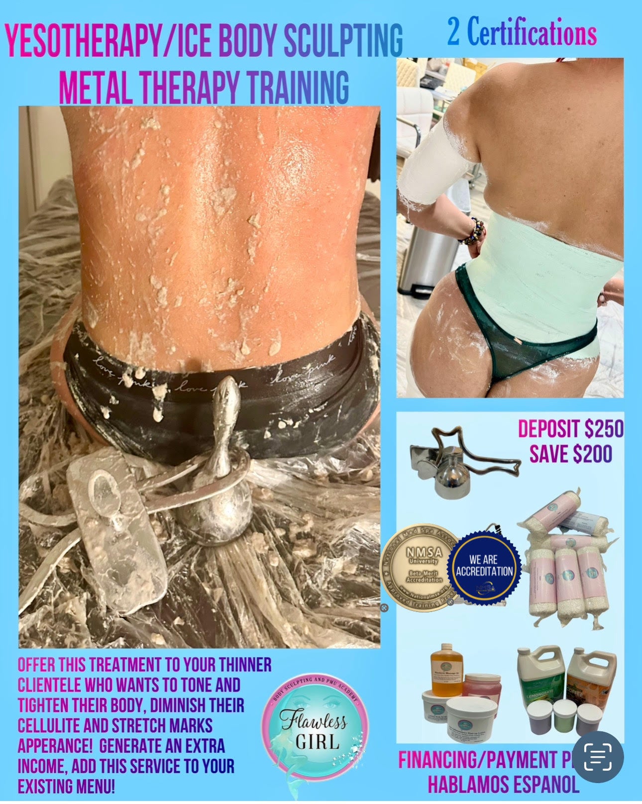 COMBO - Yesotherapy & Ice Sculpting / Metal Therapy Training